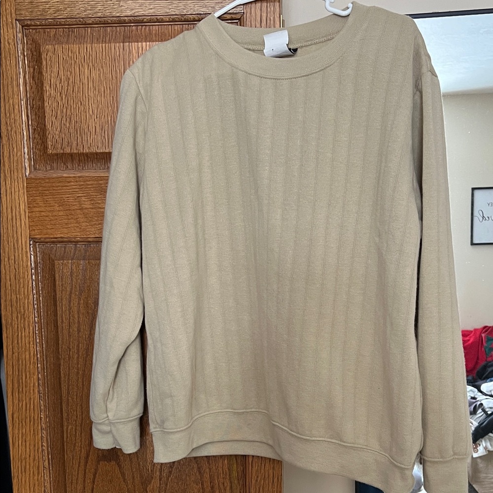 Beige Long Sleeve Sweater